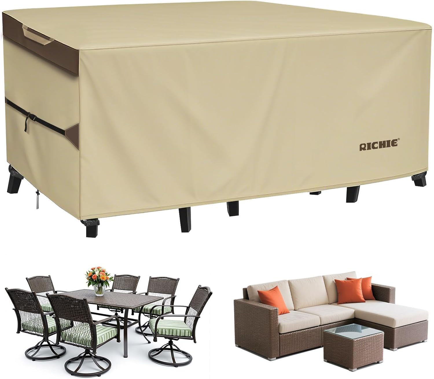 Outdoor Furniture Cover Waterproof - Heavy Duty Outdoor Patio Furniture Cover