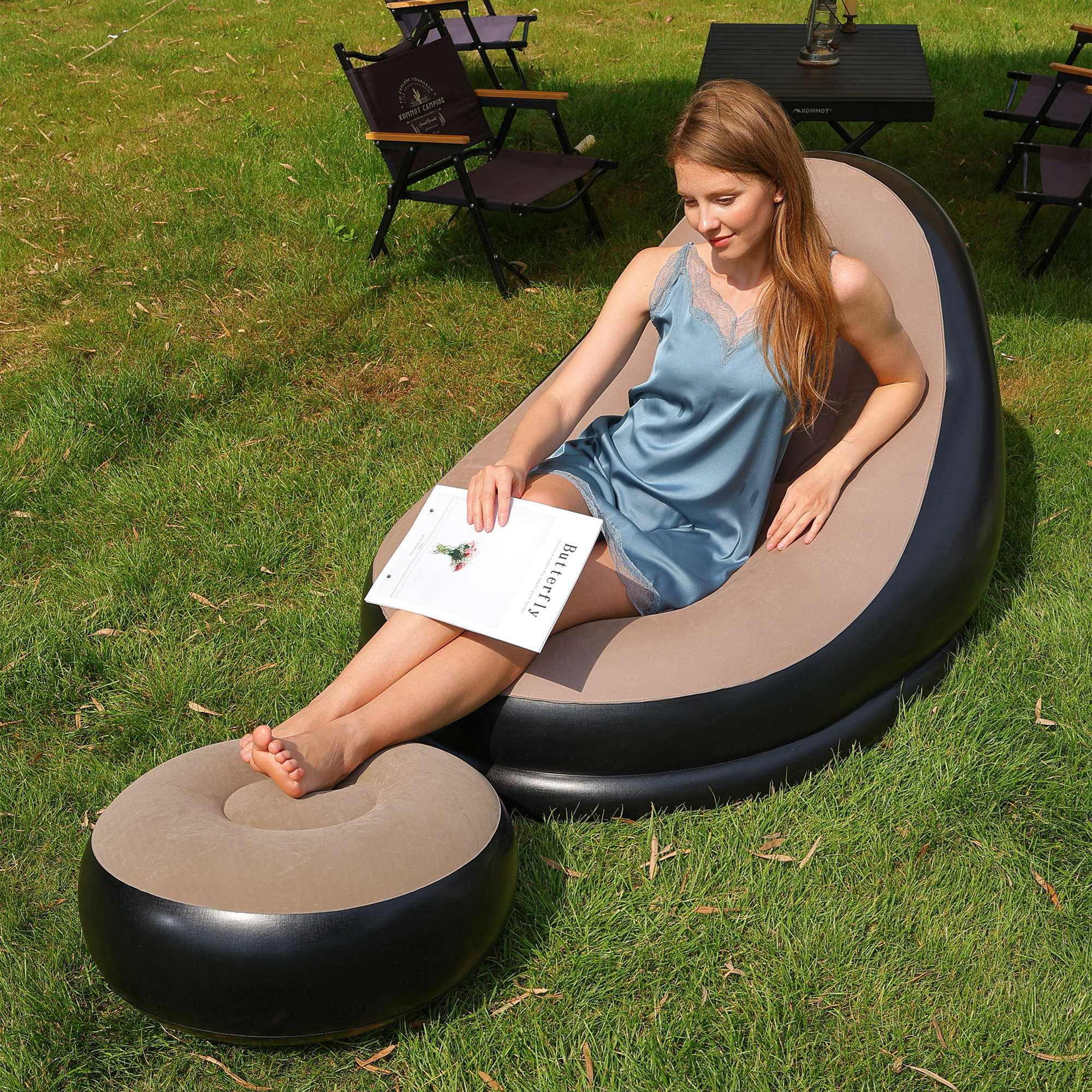 Lazy Couch Sofas Inflatable Ch - Outdoor Furniture Lounge のレビューと価格