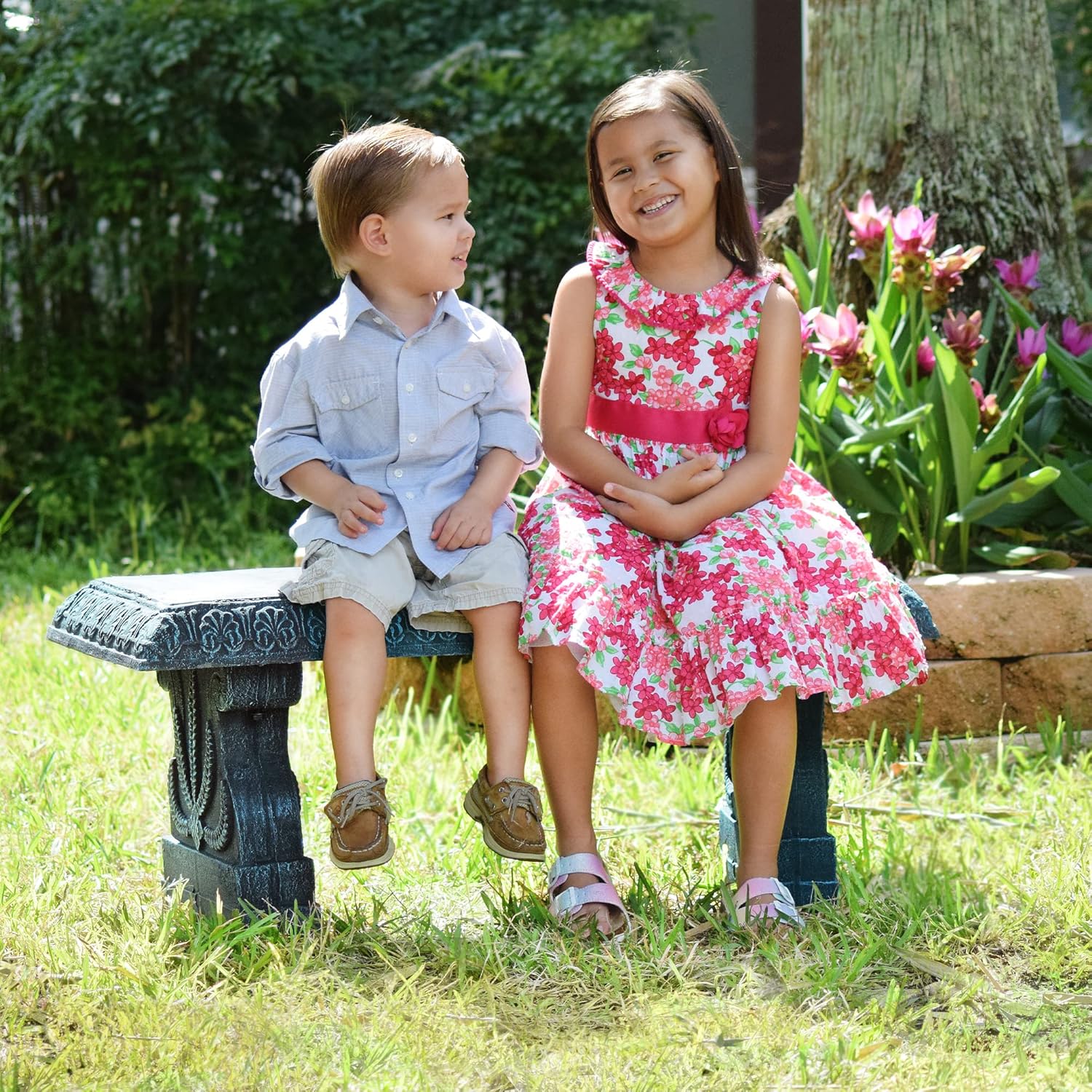 Outdoor Fiberclay Garden Bench - Outdoor Furniture Durable のレビューと価格