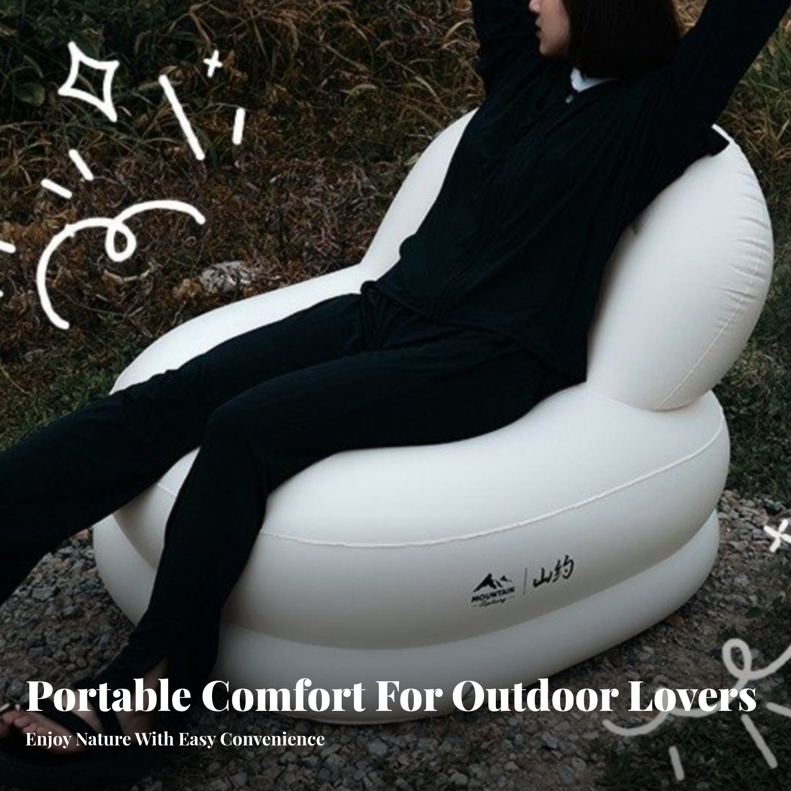 Inflatable Sofa, Camping Air C - Outdoor Furniture Lounge のレビューと価格