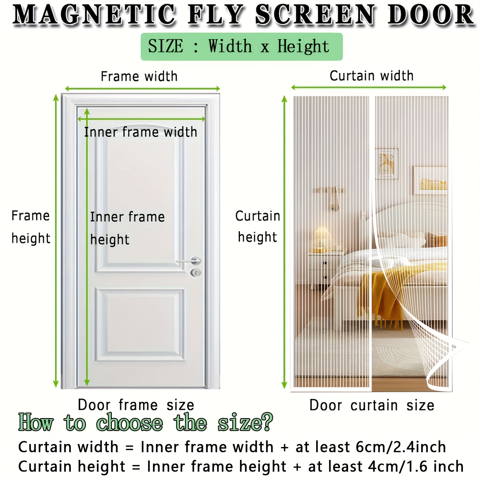 Auto-Close Magnetic Mosquito D - Outdoor Furniture Hay のレビューと価格
