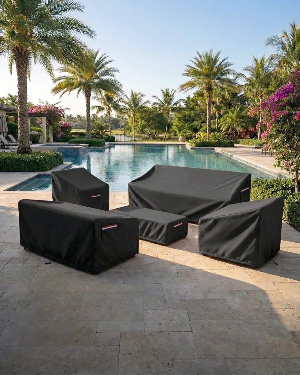 4-Piece Patio Furniture Cover  - Outdoor Furniture Cover Waterproof のレビューと価格
