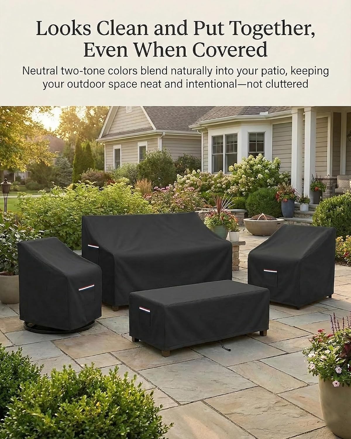 4-Piece Patio Furniture Cover  - Outdoor Furniture Cover Waterproof のレビューと価格
