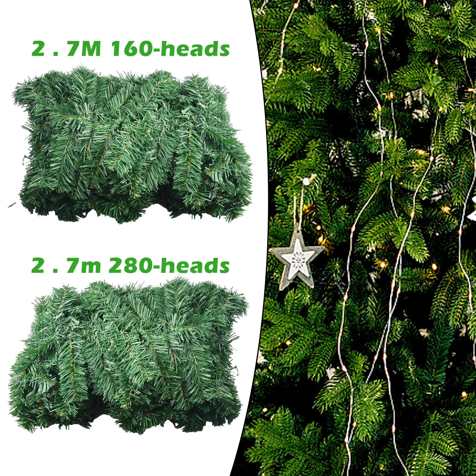2.7M Artificial Green Christma - Outdoor Furniture Green のレビューと価格