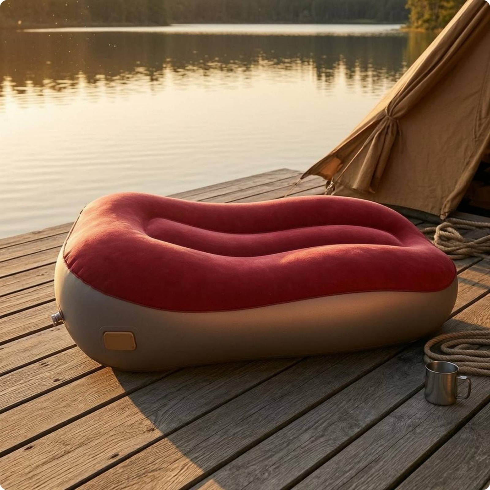 Single-Person Inflatable Sofa  - Outdoor Furniture Lounge のレビューと価格