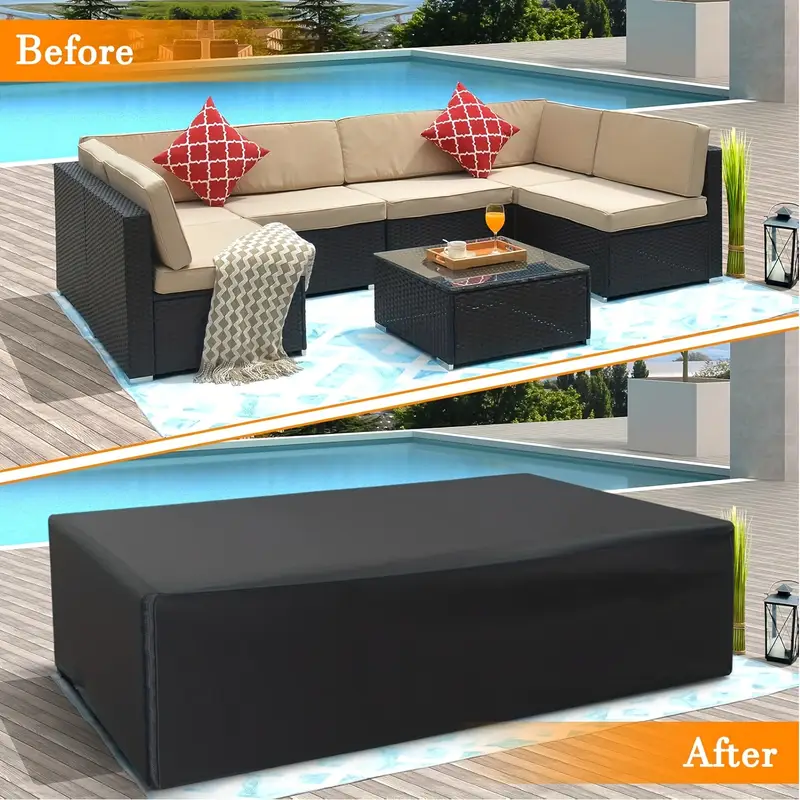 (102-137inch Length) size Outd - Outdoor Furniture Cover Waterproof のレビューと価格