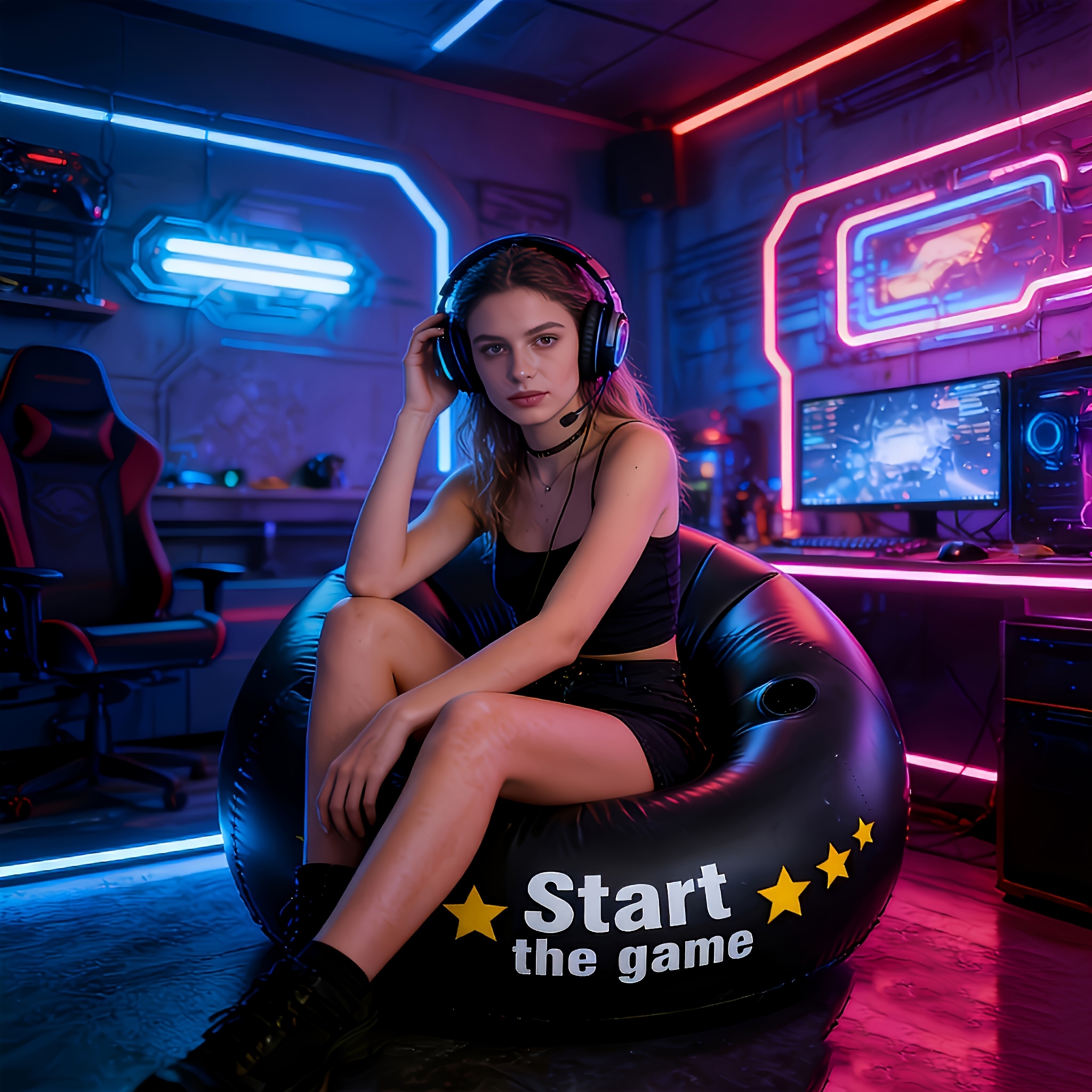 Gaming Inflatable Lazy Sofa Ch - Outdoor Furniture Lounge のレビューと価格