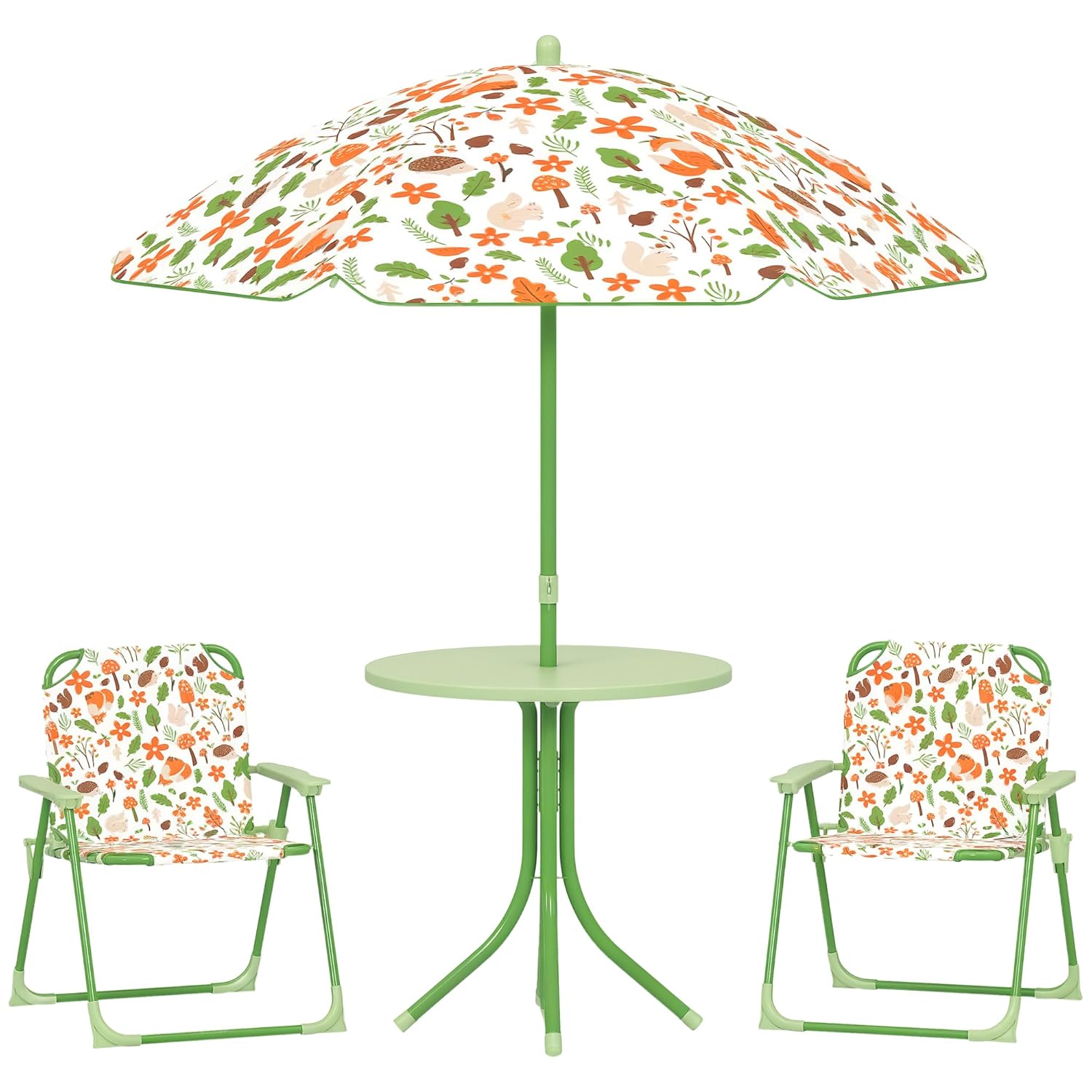 Kids Picnic Table Chair Set Fo - Outdoor Furniture Green のレビューと価格