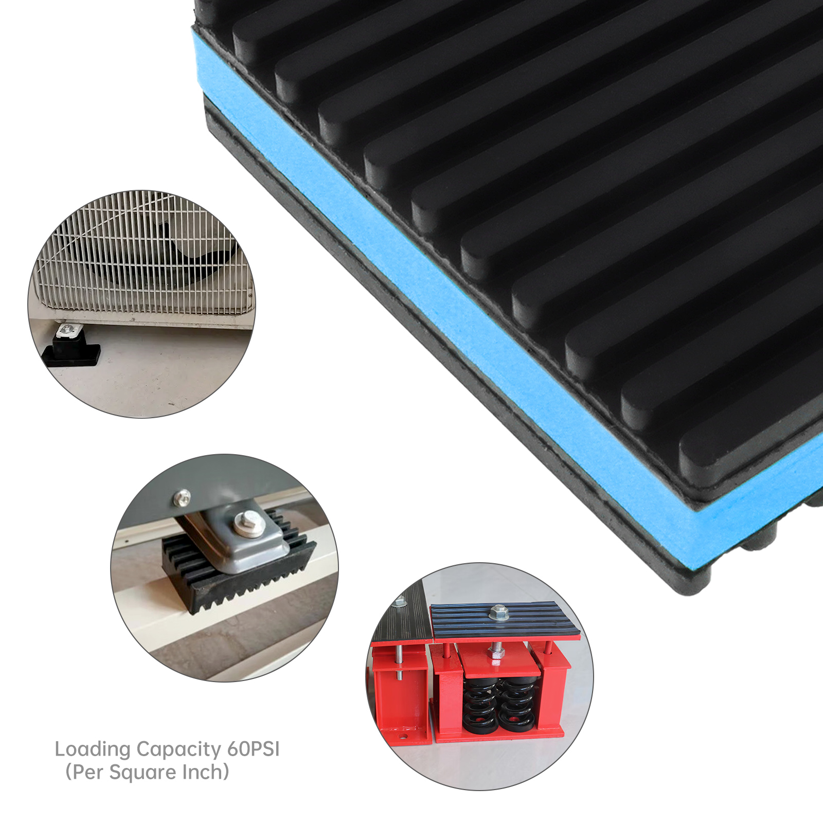 4pcs Rubber Anti-Vibration Pad - Outdoor Furniture Pads のレビューと価格