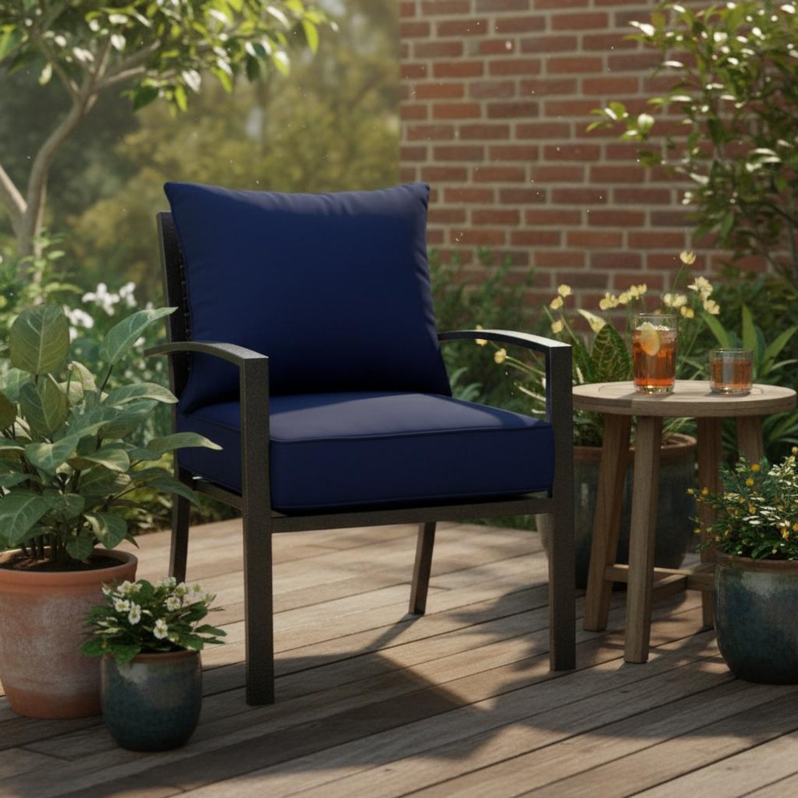 Patio Chair Pad Hidden Closure - Outdoor Furniture Pads のレビューと価格