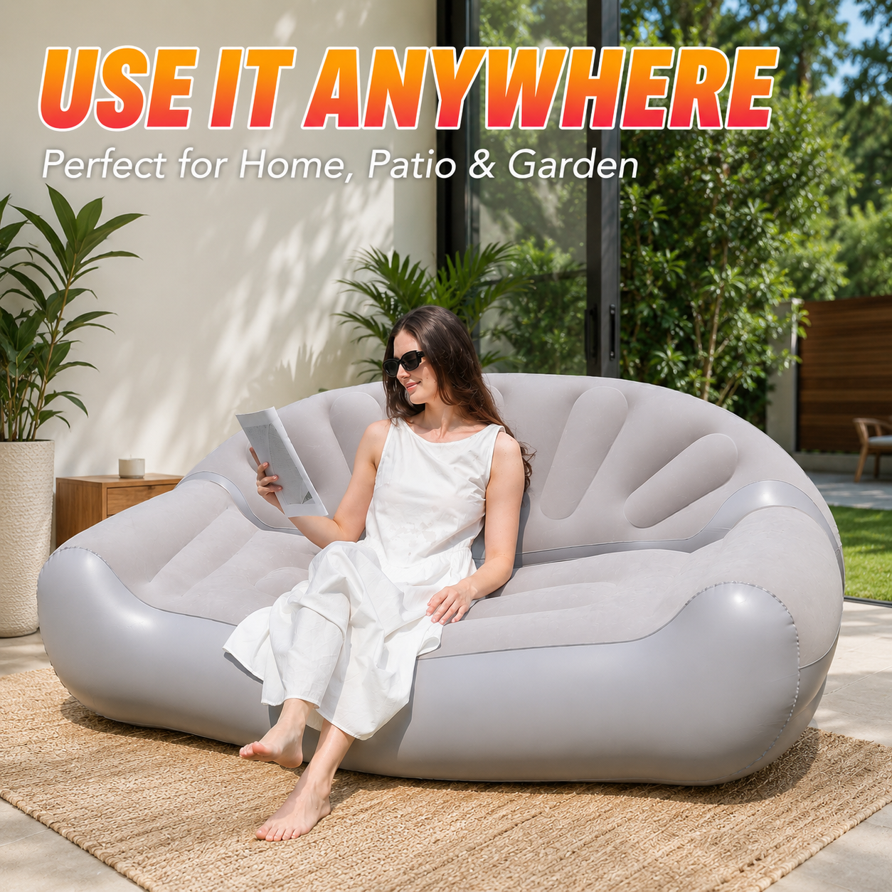 1PC Inflatable Lounge Sofa, Ou - Outdoor Furniture Lounge のレビューと価格
