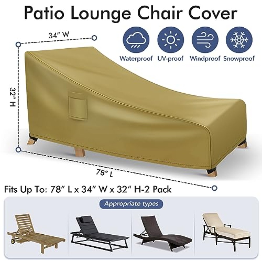 Chaise Lounge Covers Outdoor W - Outdoor Furniture Lounge のレビューと価格